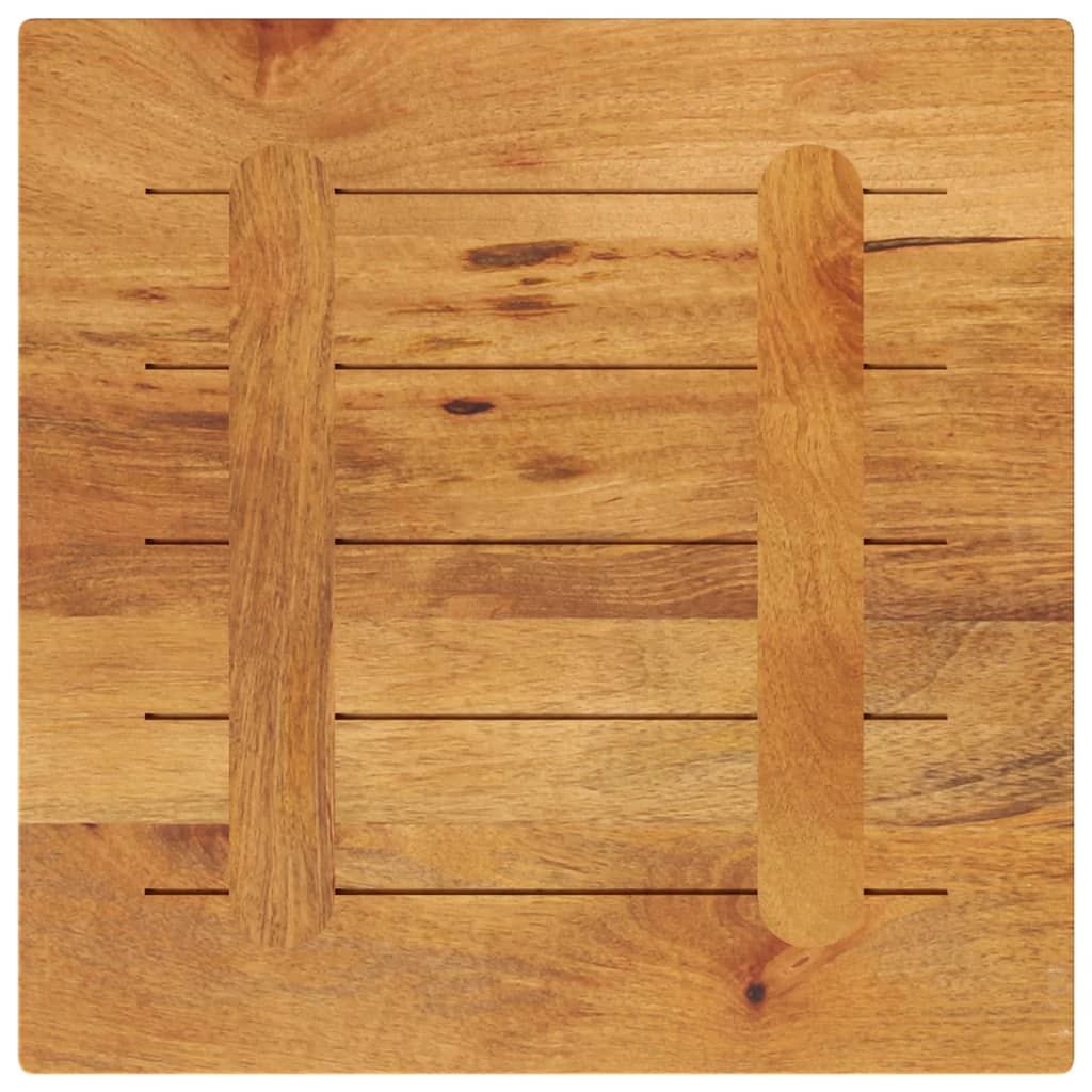 Blat de masa patrat, 50x50x2,5 cm, lemn masiv de mango - 4 | YEO