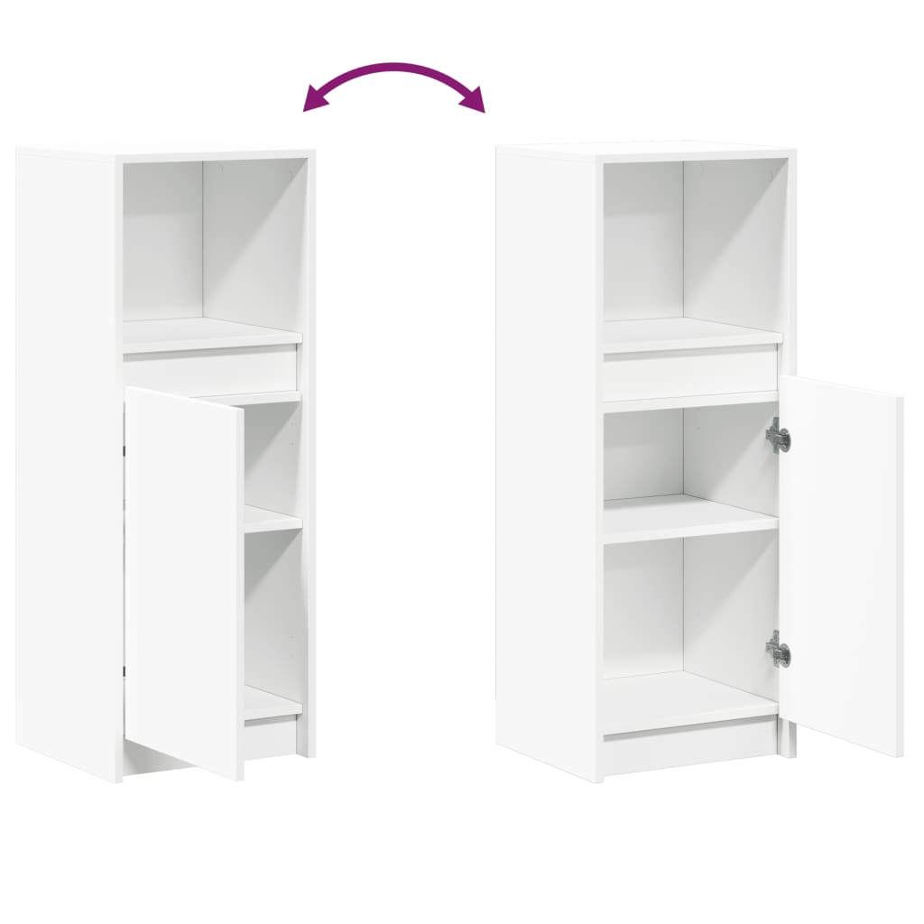 Dulap cu LED, alb, 38x34x100 cm, lemn prelucrat — imaginea 9