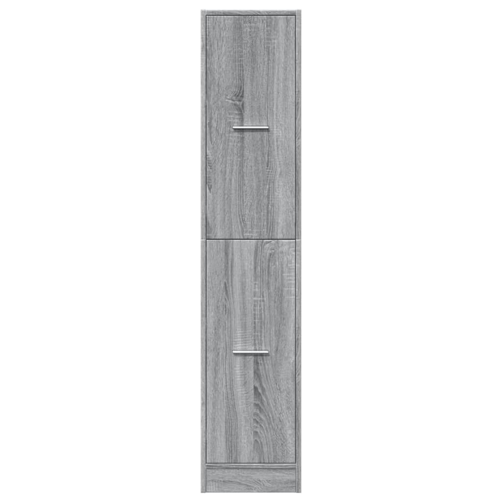 Dulap de farmacie, sonoma gri, 30x41x144,5 cm, lemn prelucrat — imaginea 5