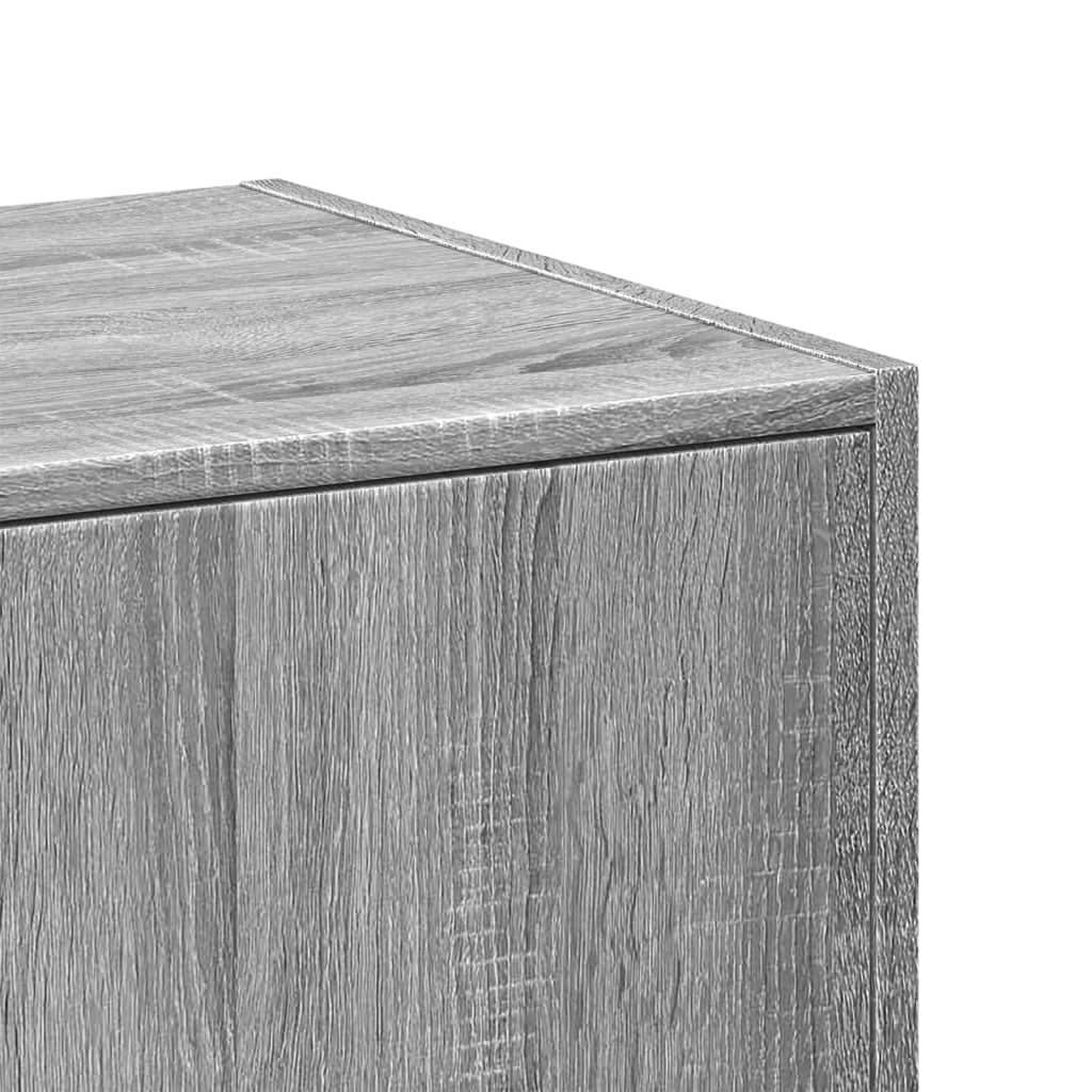 Dulap de farmacie, sonoma gri, 40x41x118 cm, lemn prelucrat — imaginea 8