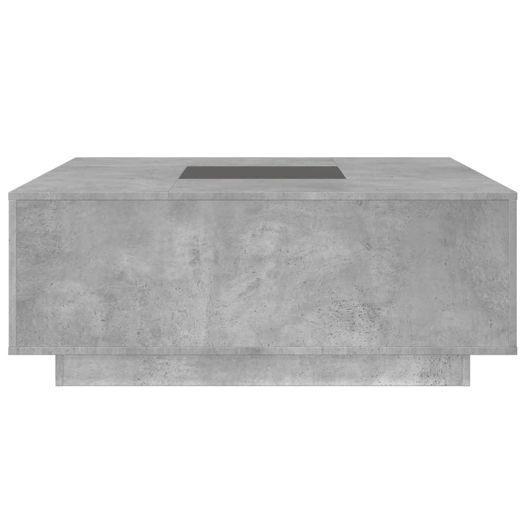 Masuta de cafea cu LED infinity, gri beton, 100x100x40 cm — imaginea 6