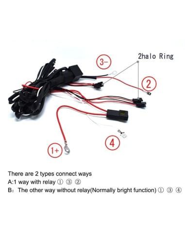 Kit Angel Eyes LED COTTON BMW E90 NFL 2x100mm + 2x120mm pentru inlocuirea inelelor originale - 1 | YEO