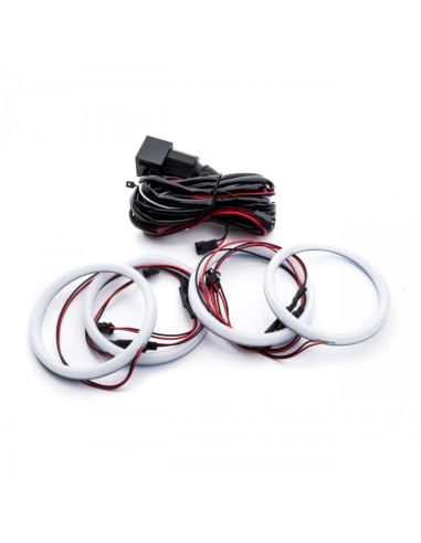 Kit Angel Eyes LED COTTON BMW E90 NFL 2x100mm + 2x120mm pentru inlocuirea inelelor originale - 2 | YEO