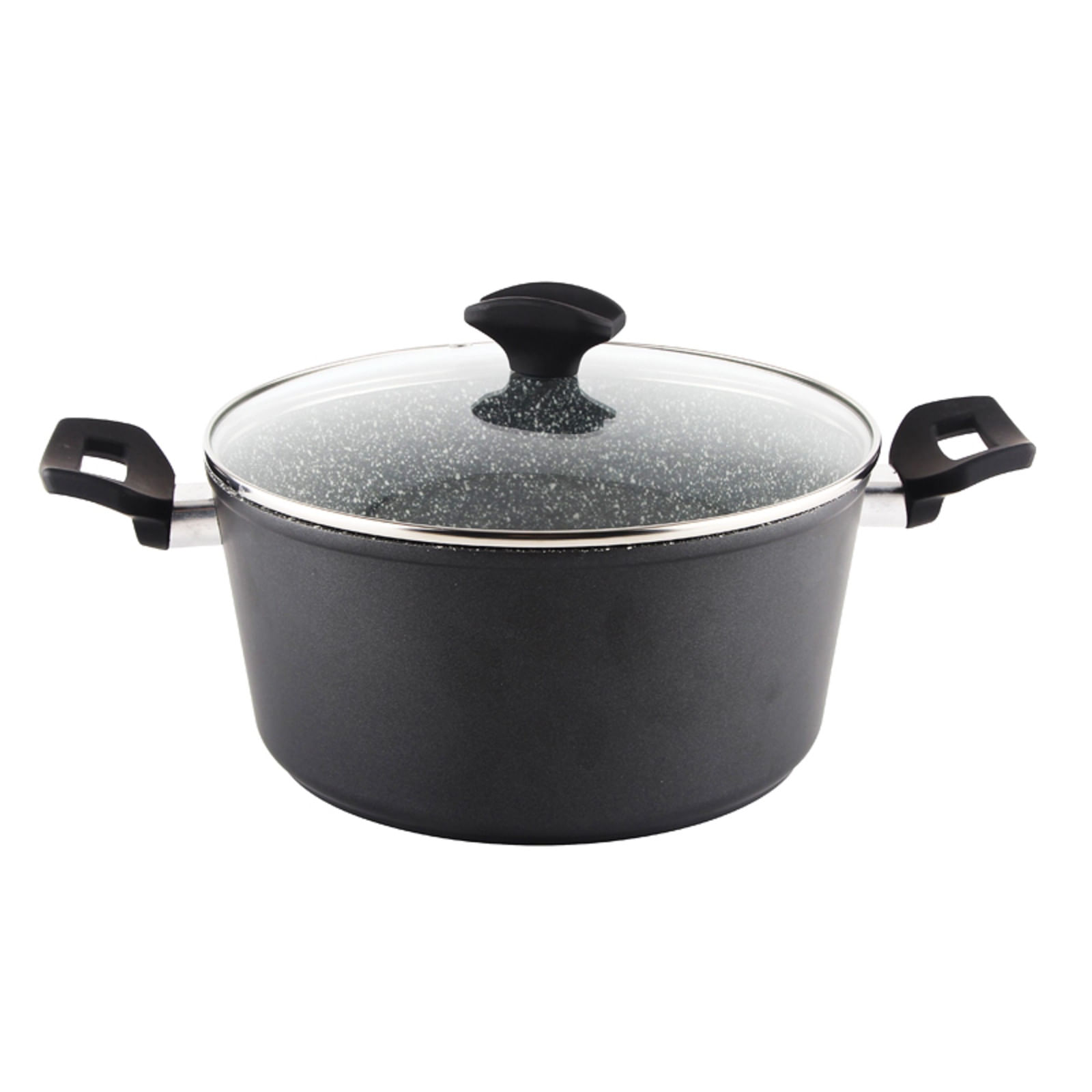 Oala cu capac sticla Zilan ZLN-3321, Diametru 24 cm, Inaltime 12 cm, Material aluminiu, Interior granit, Inductie — imaginea 4