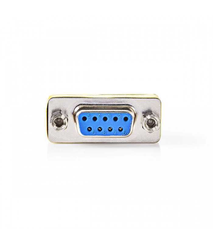 Adaptor D-SUB serial RS232 9 pini mama - 9 pini mama metal Nedis
