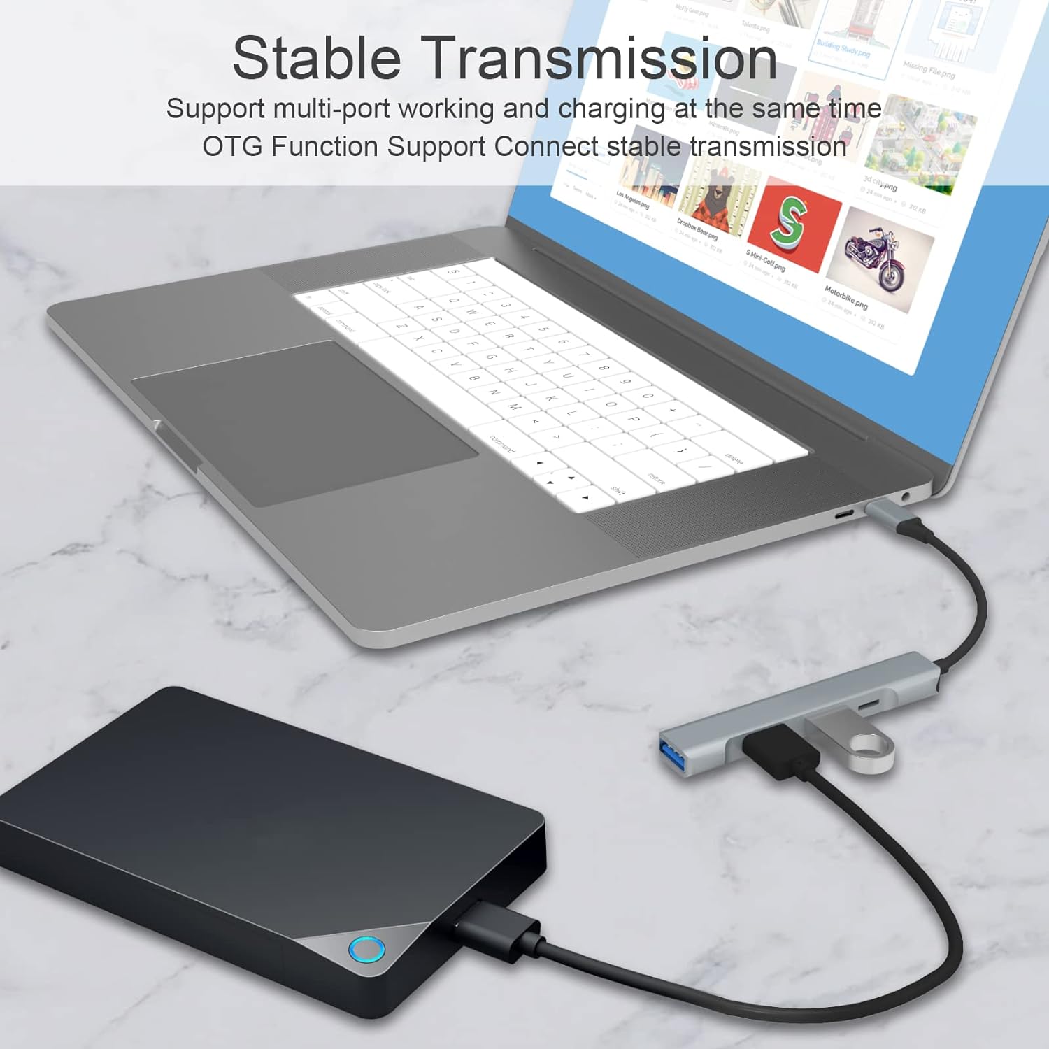 Adaptor Hub USB Lightning MRG MGL231, 3x USB, USB 3.0, Multiport 4 in 1 - 4 | YEO