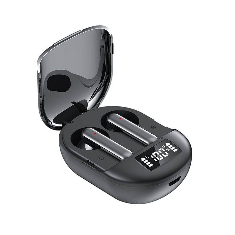 Casti Wireless Bluetooth MRG MT180 , Stereo, LCD, cu Carcasa, Negru - 1 | YEO
