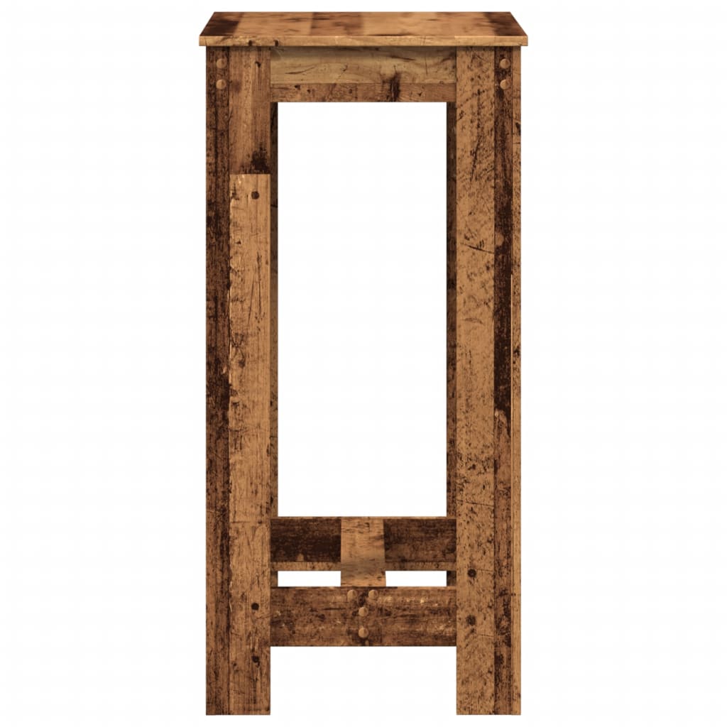 Masa bar, lemn vechi, 51x50x103,5 cm, lemn prelucrat — imaginea 5