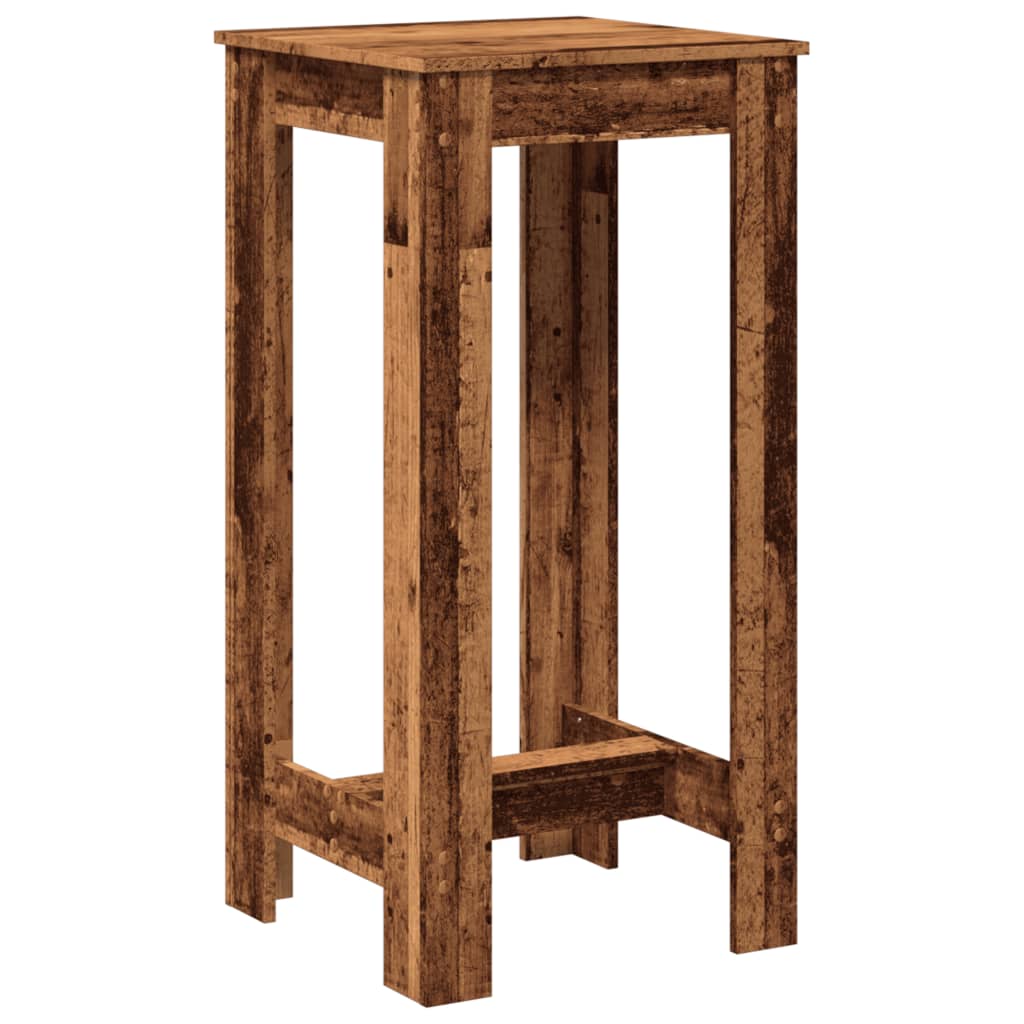 Masa bar, lemn vechi, 51x50x103,5 cm, lemn prelucrat — imaginea 6