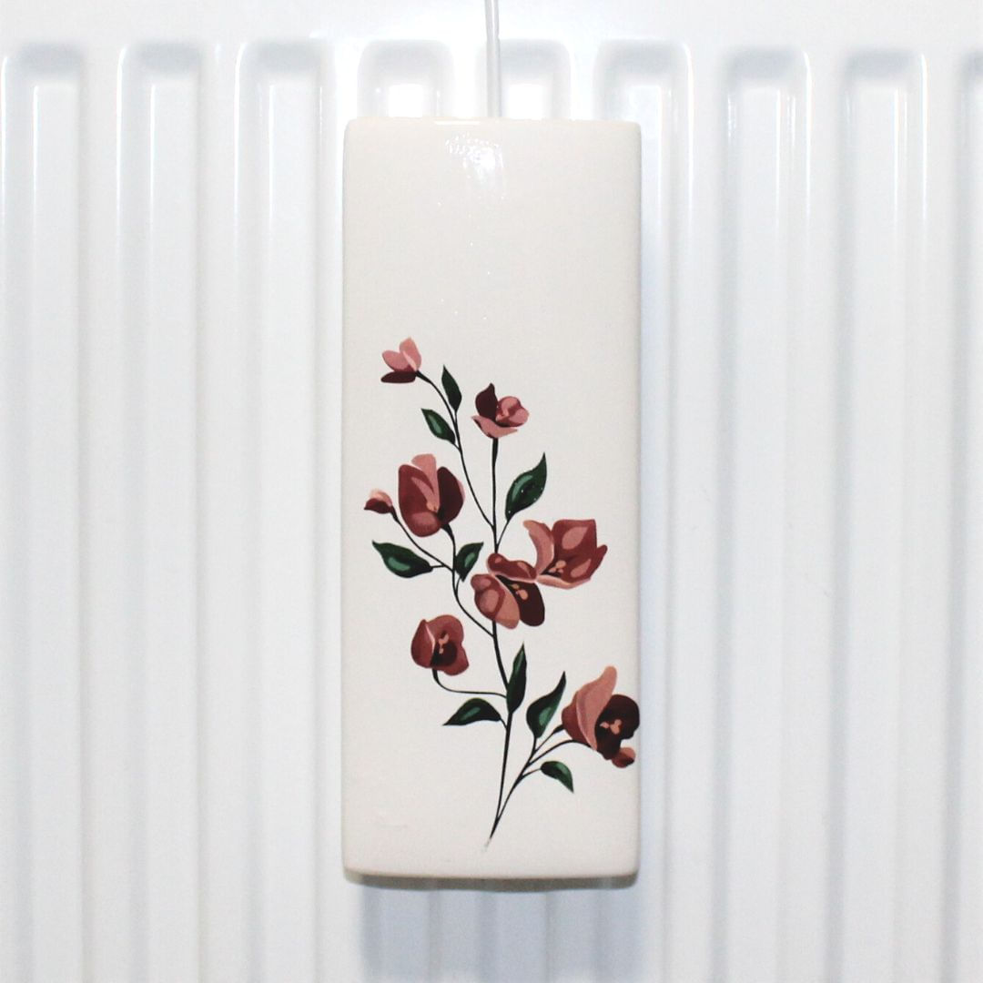 Umidificator calorifer floare acuarela 20x8x3 cm - imagine 3