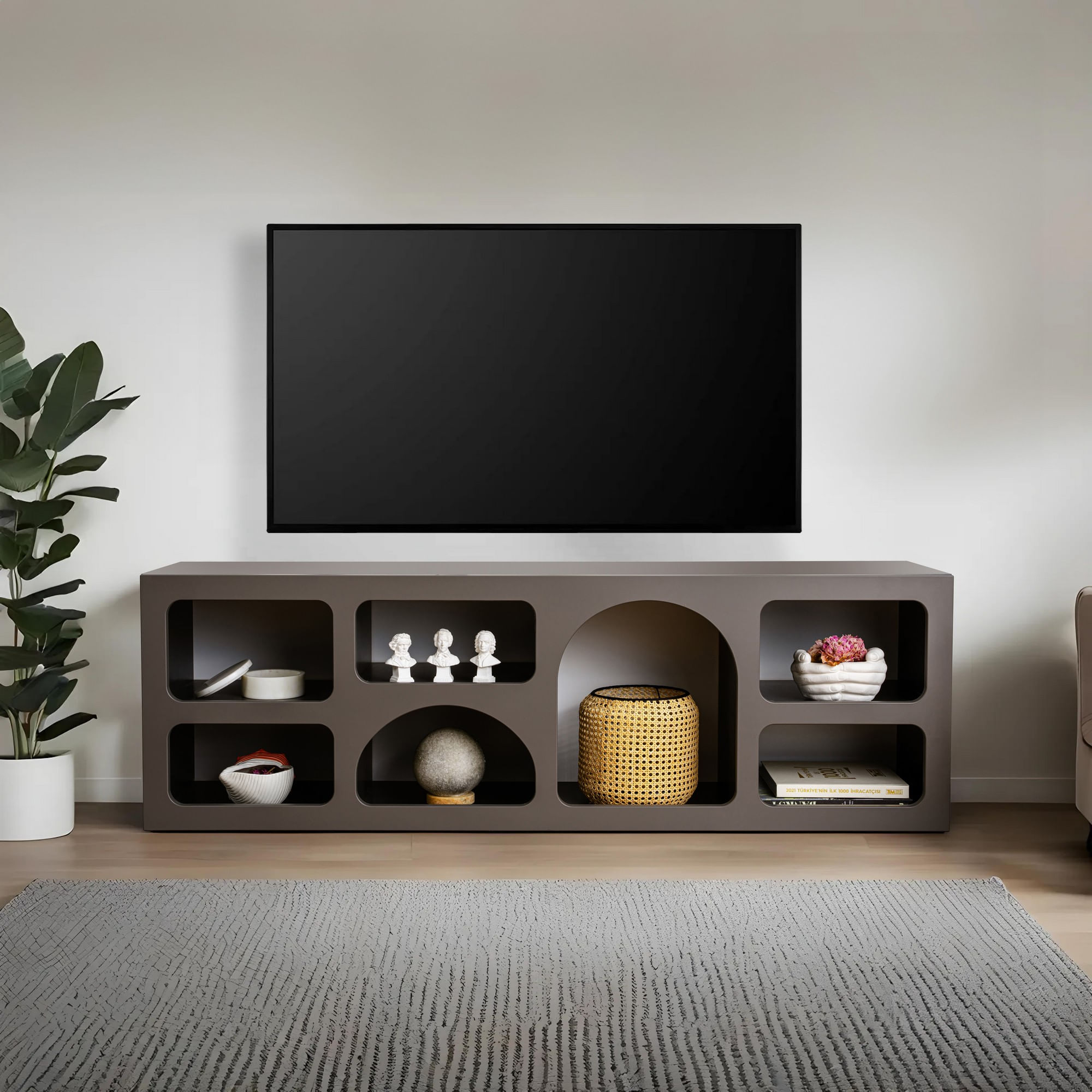 Comoda Hanah Home Lorin, antracit — imaginea 2