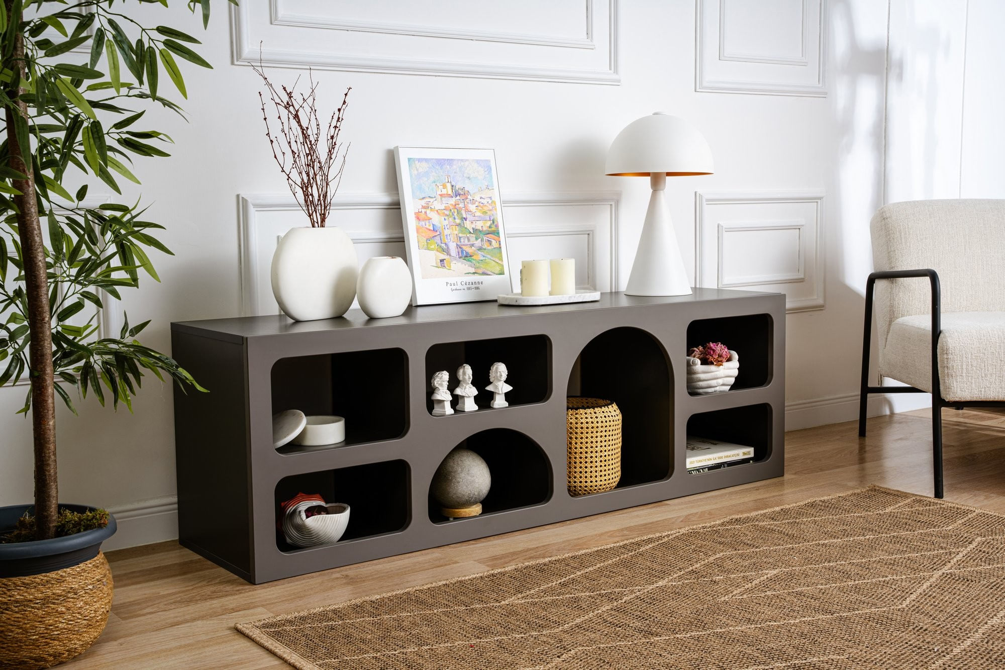 Comoda Hanah Home Lorin, antracit — imaginea 3