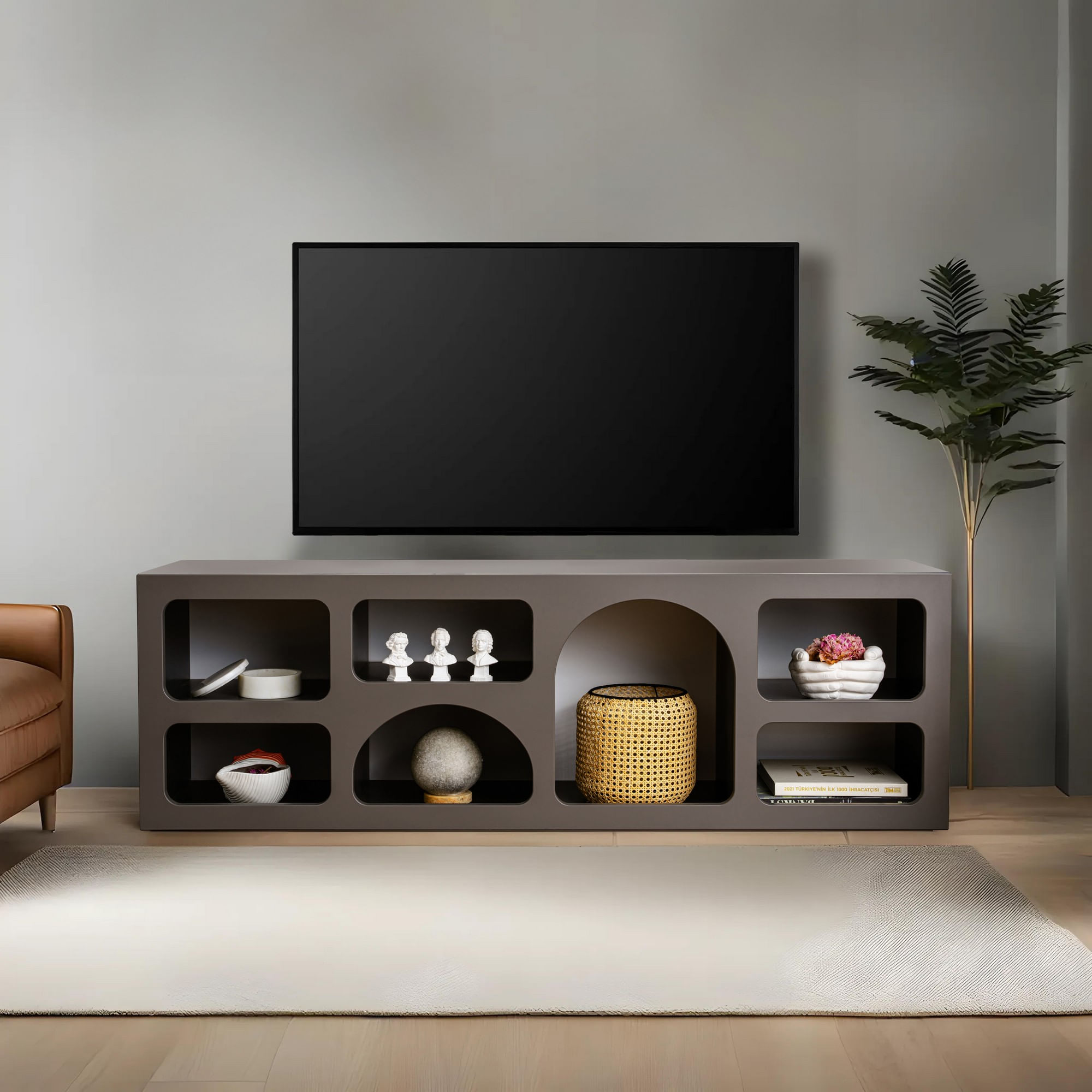 Comoda Hanah Home Lorin, antracit — imaginea 5