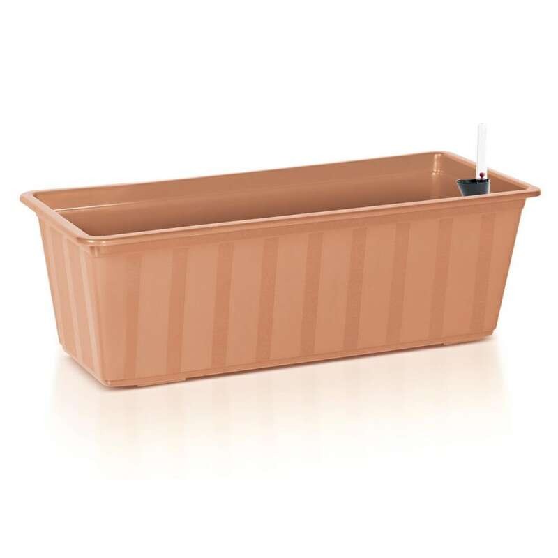 Jardiniera pentru flori cu sistem irigatie, 11 L, 60x18x14 cm, maro, Prosperplast — imaginea 2