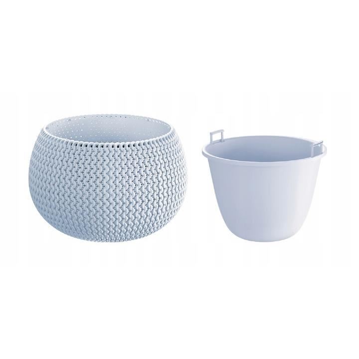 Ghiveci decorativ pentru flori, rotund, albastru, 29x19.5 cm, Splofy Bowl — imaginea 2