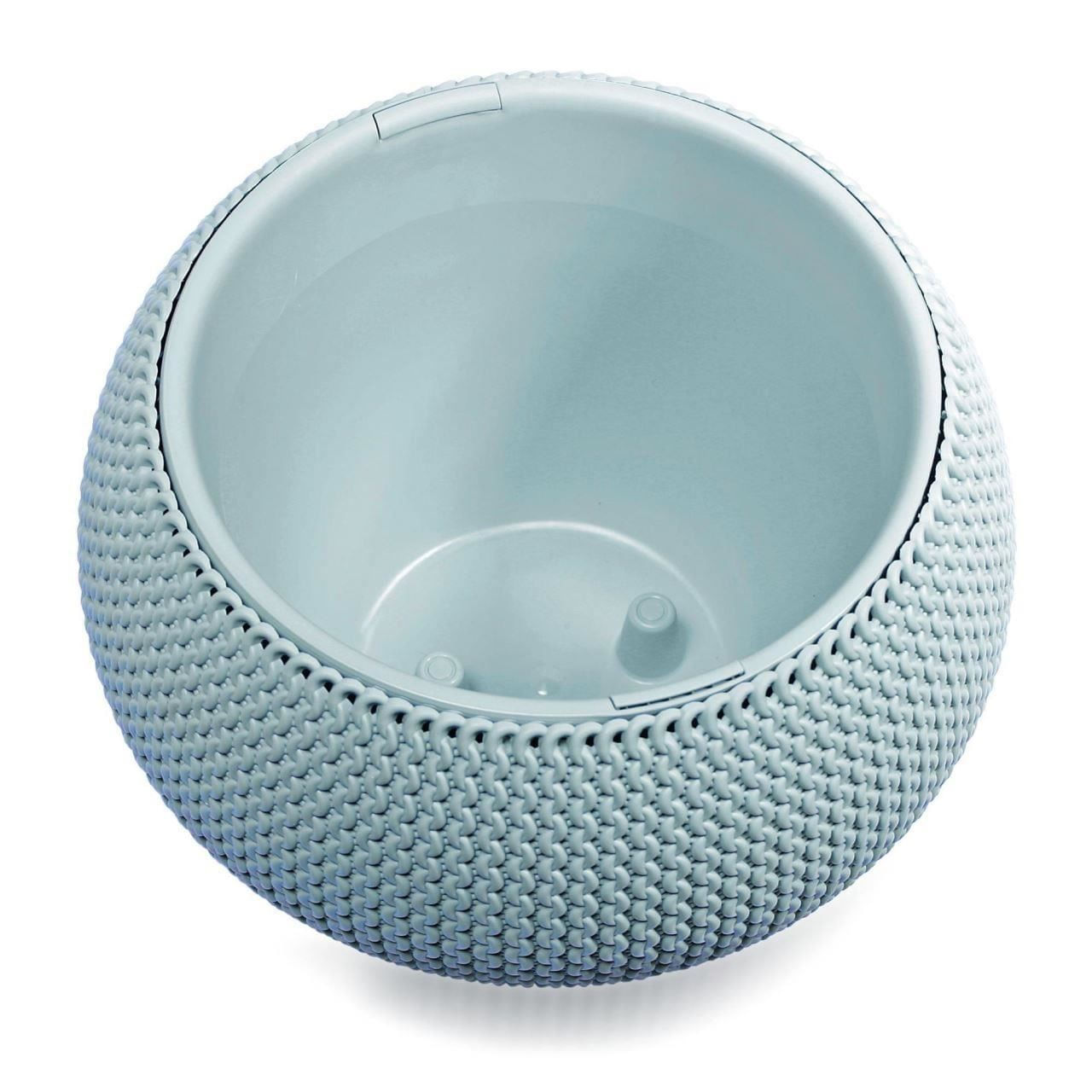 Ghiveci decorativ pentru flori, rotund, albastru, 29x19.5 cm, Splofy Bowl — imaginea 5