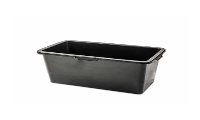 Lada mortar 45 L, neagra, cauciuc gumat rezistent