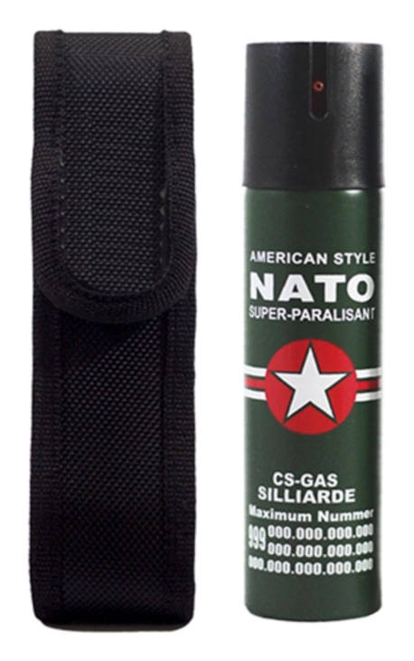 Set autoaparare, electrosoc tip pumnal si spray paralizant, IdeallStore®, 110 V, negru, 60 ml - 4 | YEO