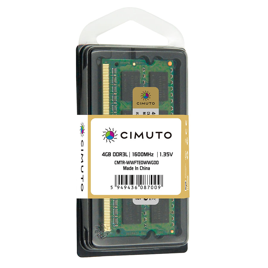 Memorie RAM 4 GB sodimm DDR3L, 1600 Mhz, CIMUTO, pentru laptop