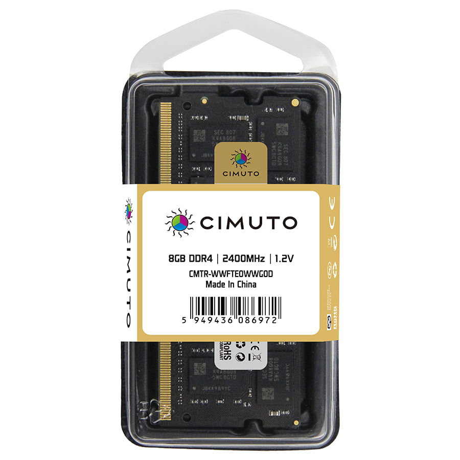 Memorie RAM 8 GB sodimm DDR4, 2400 Mhz, CIMUTO, pentru laptop