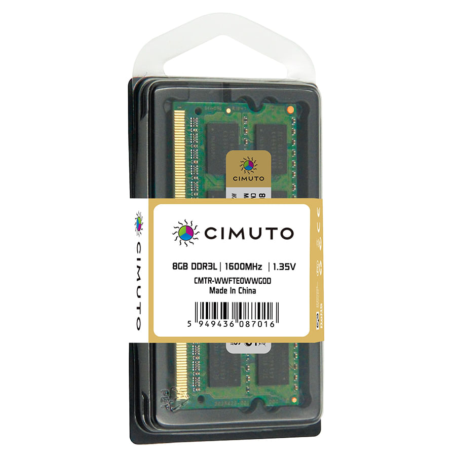 Memorie RAM 8 GB sodimm DDR3L, 1600 Mhz, CIMUTO, pentru laptop