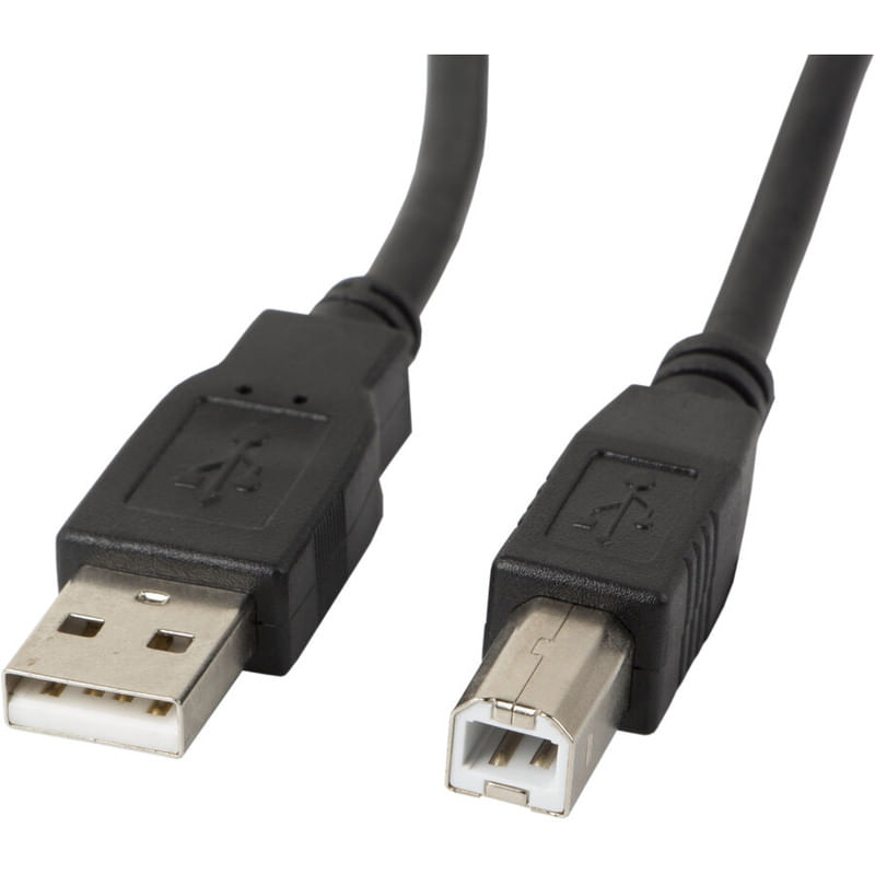 Cablu USB 2.0 pentru imprimanta, Lanberg 41354, lungime 5 m, USB-A tata la USB-B tata, negru