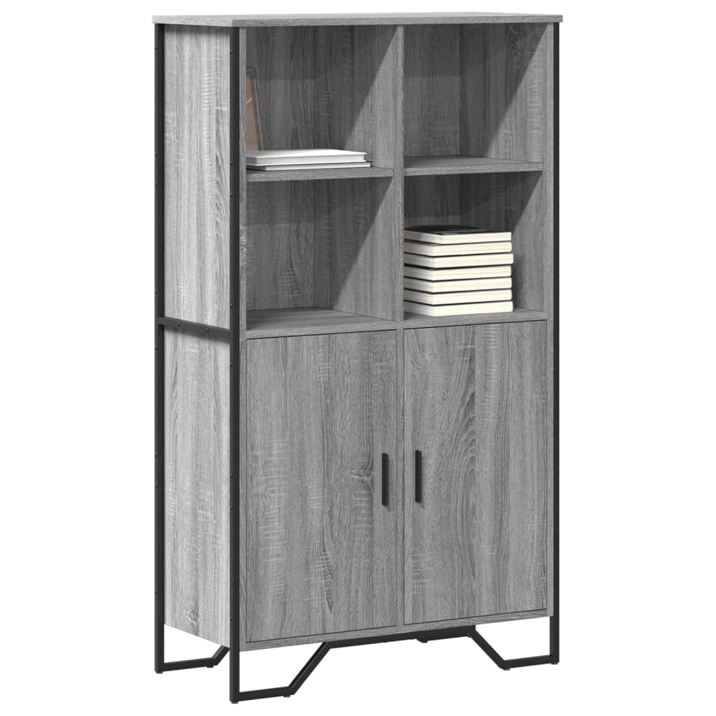 Dulap inalt, gri sonoma, 79,5x35,5x137,5 cm, lemn prelucrat — imaginea 2