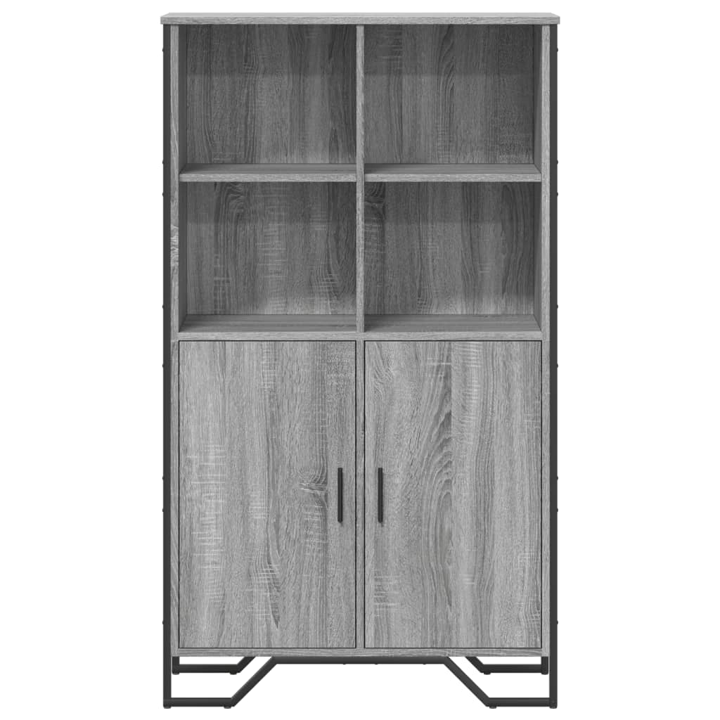 Dulap inalt, gri sonoma, 79,5x35,5x137,5 cm, lemn prelucrat — imaginea 4
