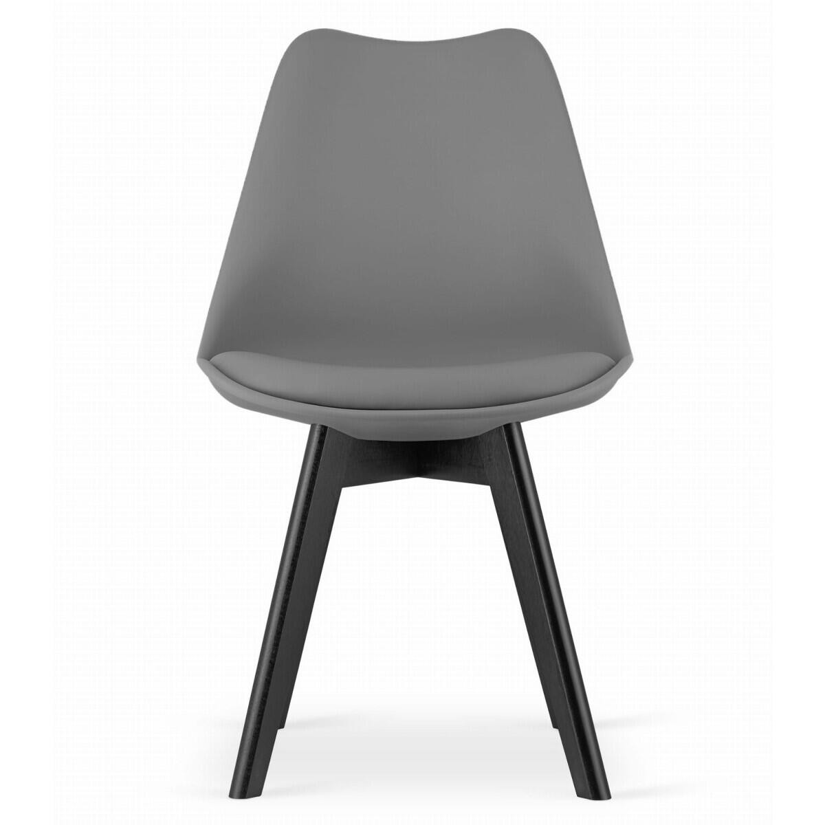 Scaun bucatarie/living, Artool, Mark, PP, lemn, grafit si negru, 49x55.5x82.5 cm — imaginea 3