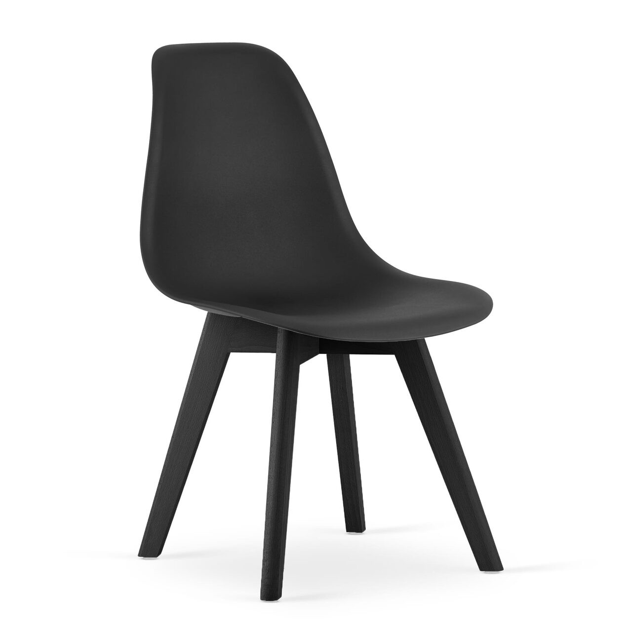 Scaun bucatarie/living, Artool, Kito, PP, lemn, negru, 46x54.5x80 cm — imaginea 2