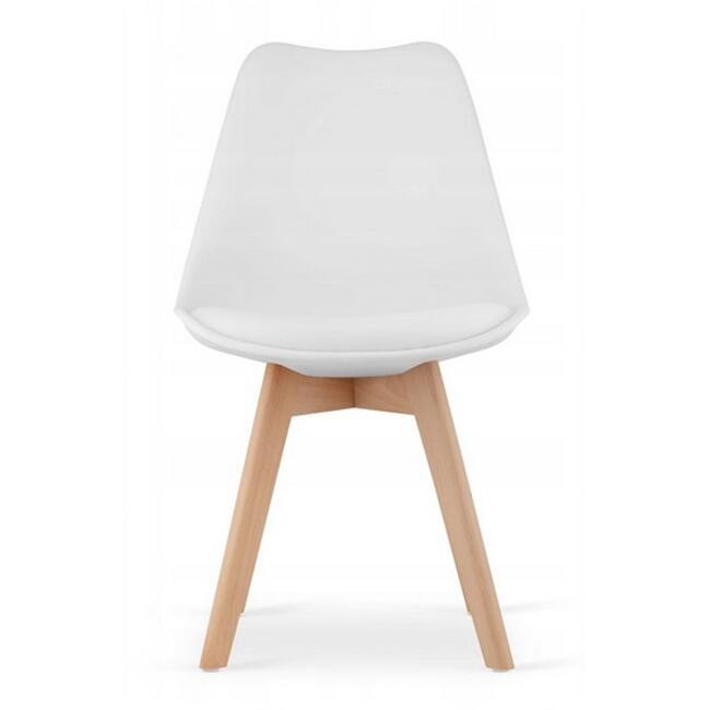Scaun bucatarie/living, Artool, Mark, PP, lemn, alb, 49x43x82 cm — imaginea 4