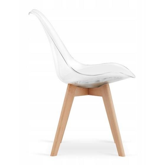 Scaun bucatarie/living, Artool, Mark, PP, lemn, transparent, 49x42x82.5 cm — imaginea 2