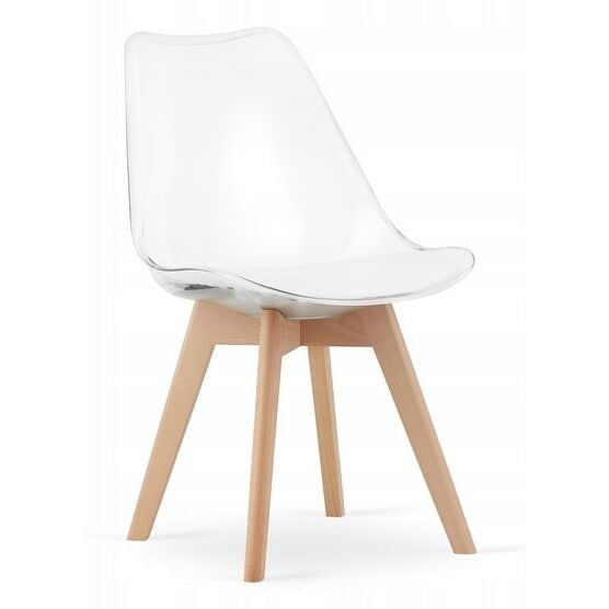 Scaun bucatarie/living, Artool, Mark, PP, lemn, transparent, 49x42x82.5 cm — imaginea 3