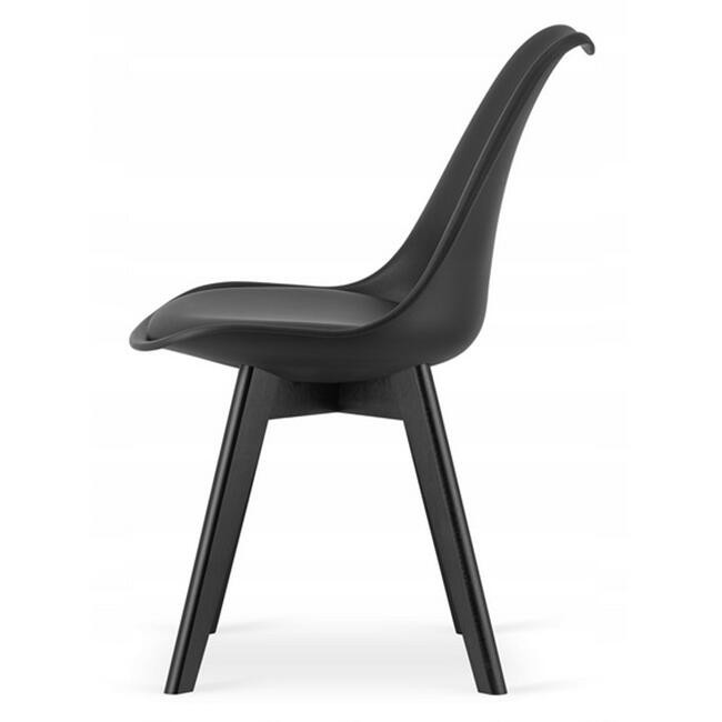 Scaun bucatarie/living, Artool, Mark, PP, lemn, negru, 49x55.5x82.5 cm — imaginea 2