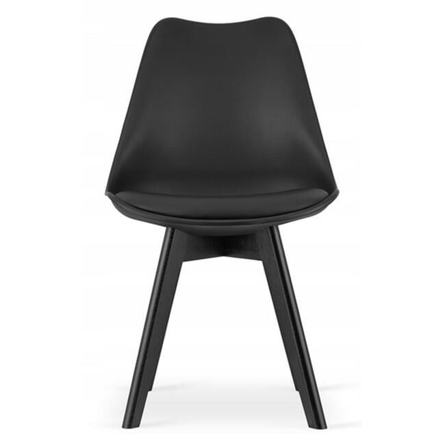 Scaun bucatarie/living, Artool, Mark, PP, lemn, negru, 49x55.5x82.5 cm — imaginea 4