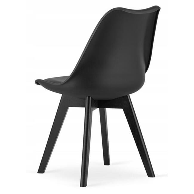 Scaun bucatarie/living, Artool, Mark, PP, lemn, negru, 49x55.5x82.5 cm — imaginea 5