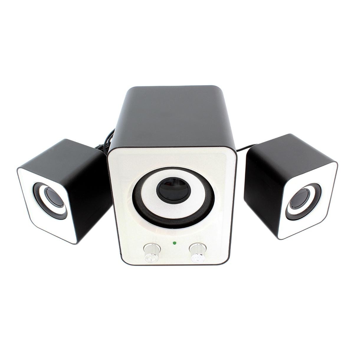Boxe Stereo 2.1 cu conectare USB & Jack, putere 5W + 2 x 3W - 1 | YEO