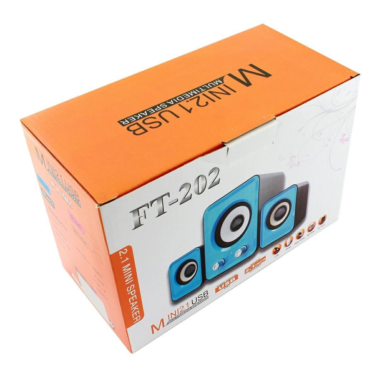 Boxe Stereo 2.1 cu conectare USB & Jack, putere 5W + 2 x 3W - 2 | YEO