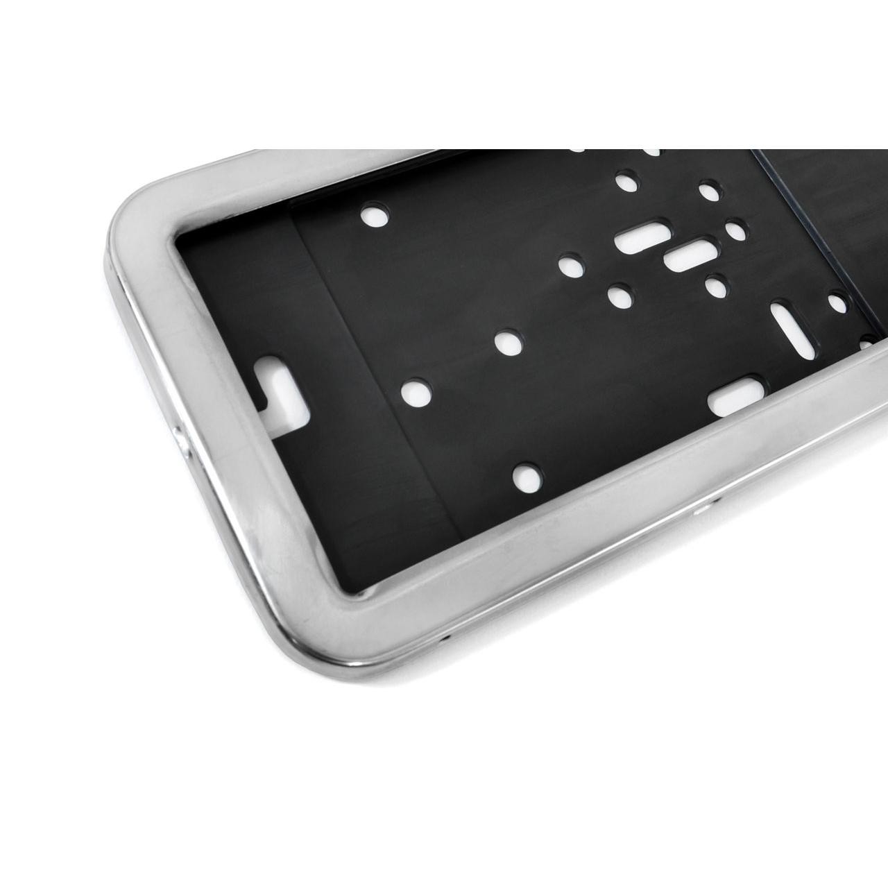 Suport numar inmatriculare din INOX, LPF 001 - imagine 2