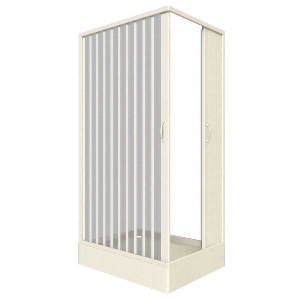 Cabina dus Luana 70120, usi armonice, fara cadita, material PVC, 70x120cm