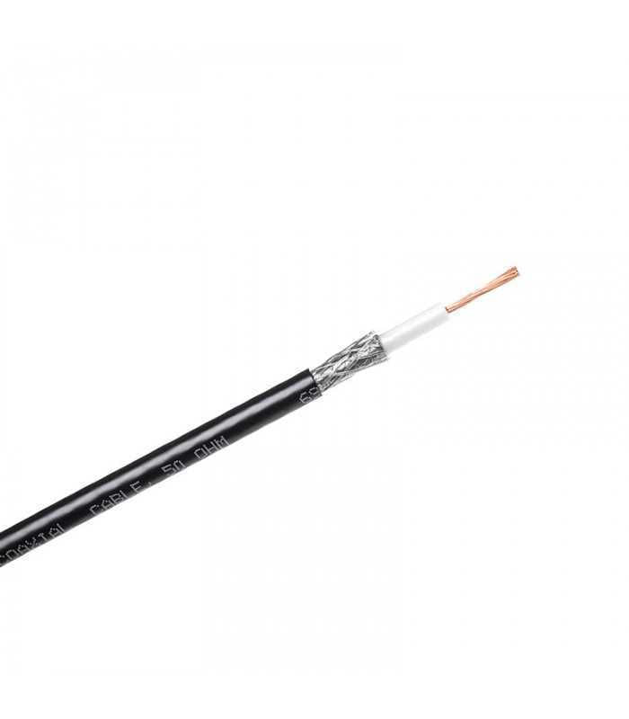 Cablu COAXIAL H155 50 ohm 5.4mm PVC negru CABLETECH