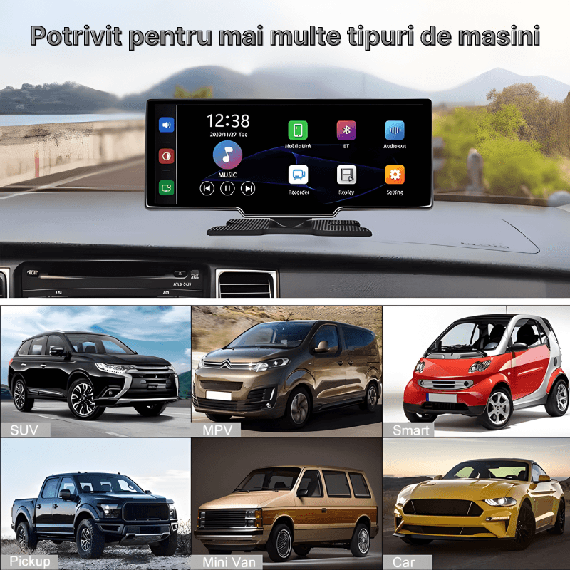 Navigatie auto multimedia MaGeCa C200, Apple CarPlay/Android Auto Wireless, Display 10.26 inch, 2 camere fata/spate - imagine 5