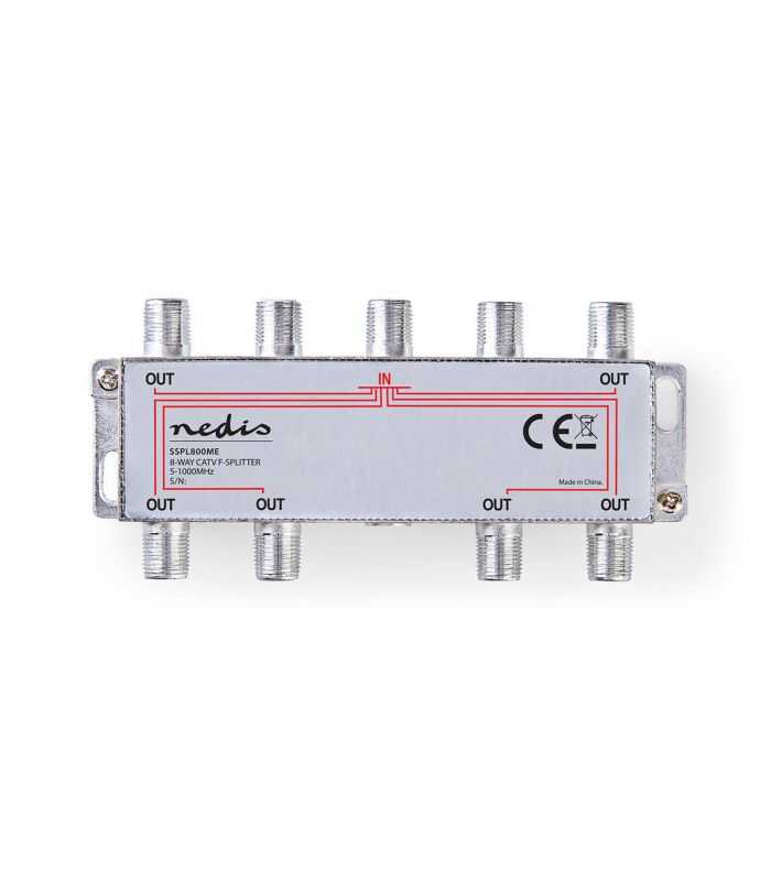 Splitter distribuitor semnal TV Nedis 8 cai 5-1000Mhz 11dB Max