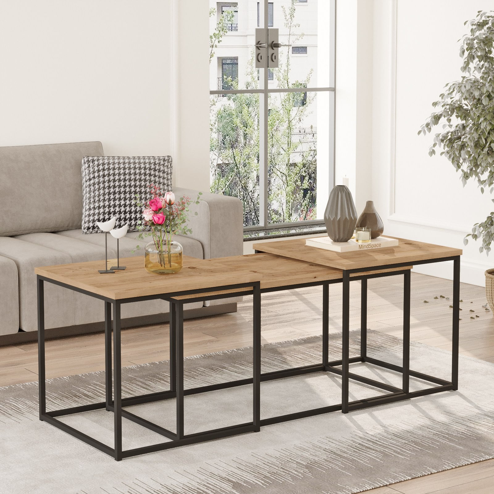 Masuta de cafea Hanah Home Vg9-A, maro — imaginea 2