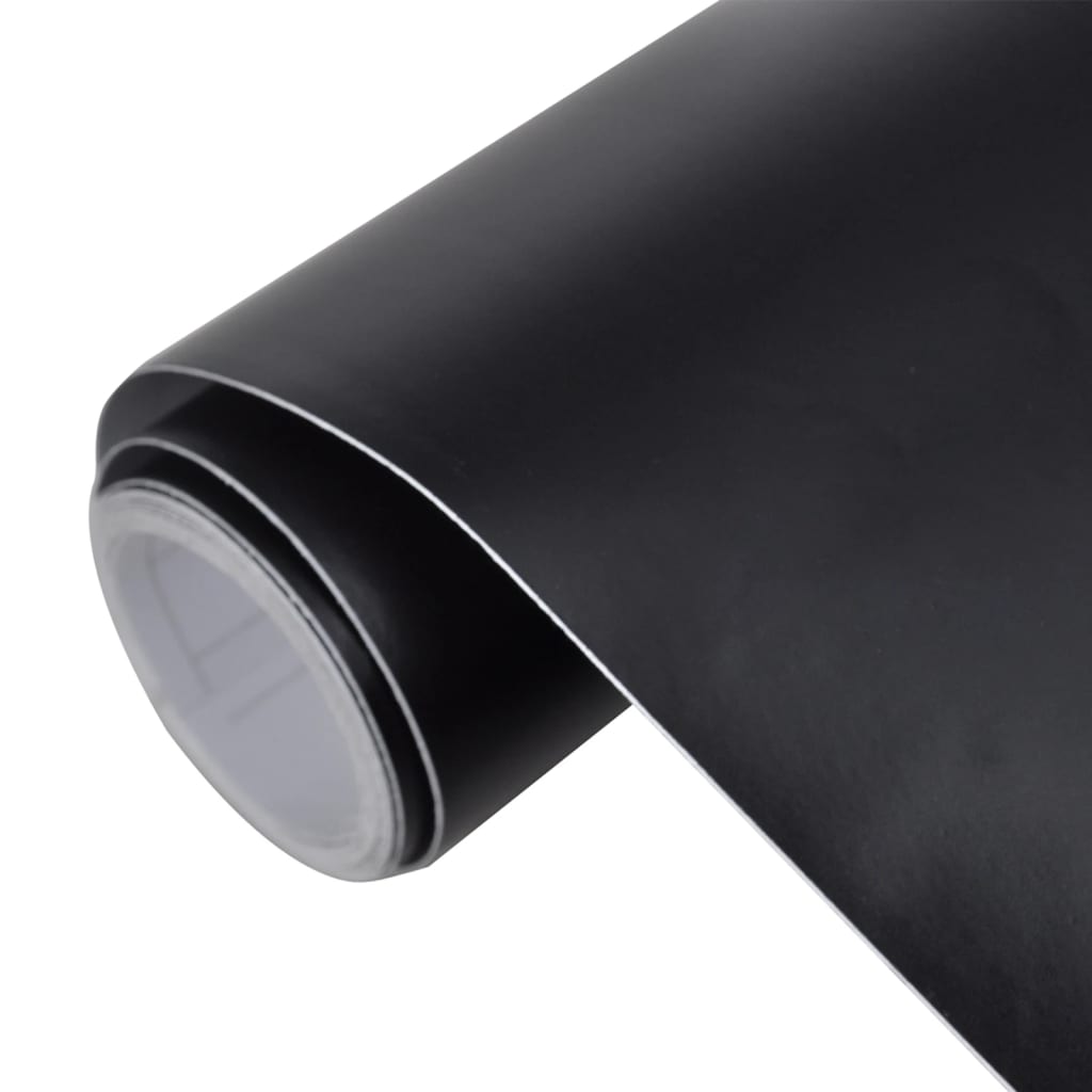 Folii auto, 2 buc., negru mat, 100x150 cm + 50x150 cm