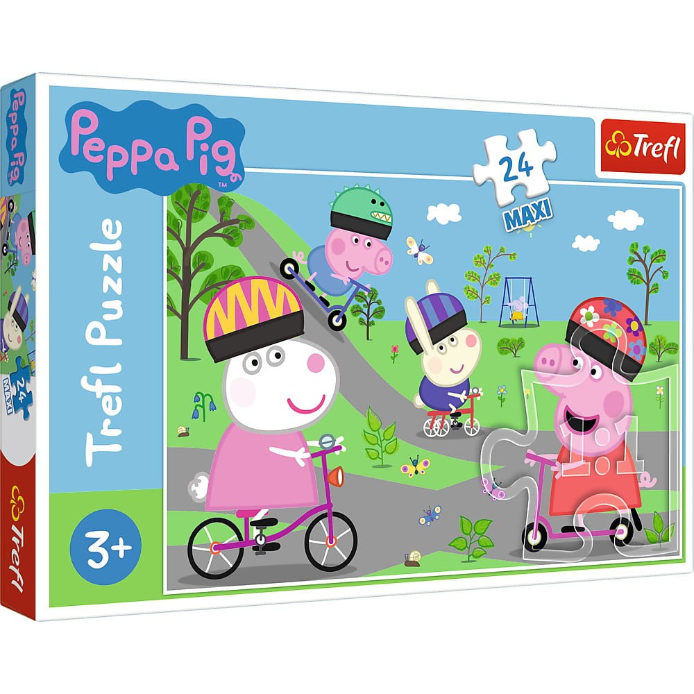 Puzzle Trefl 24 maxi purcelusa peppa pig