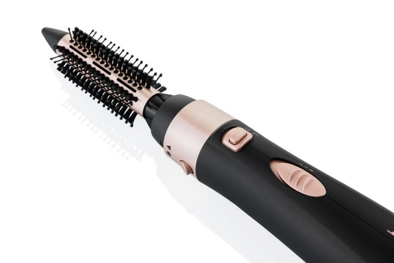 Perie ondulatoare cu aer cald si ionizare ETA Fenite 4321 90010, 1000 W, 3 accesorii, negru