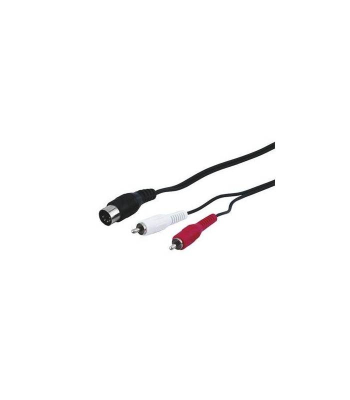 Cablu DIN 5 pini la 2x RCA 1.5m Goobay
