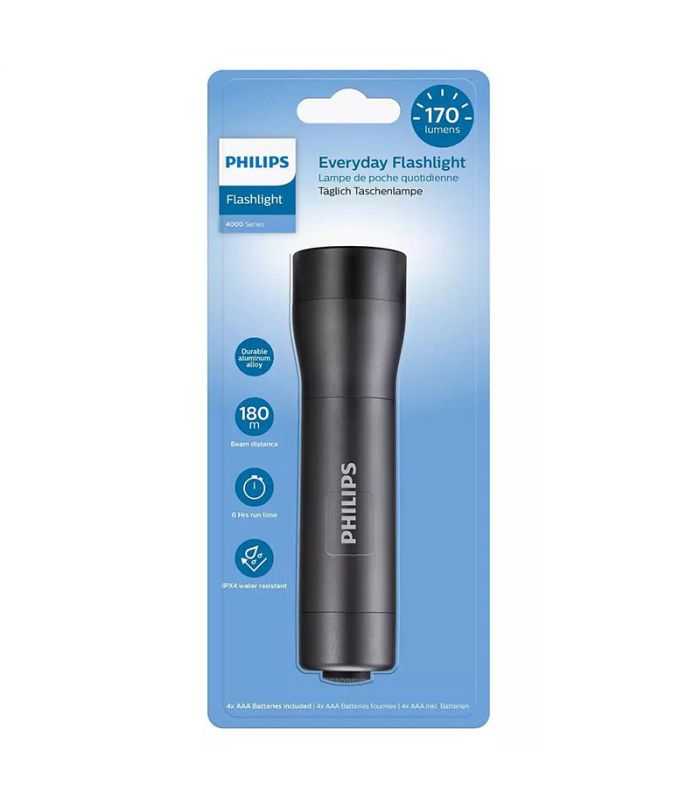 Lanterna LED aluminiu 170lumen 4x AAA IPX4 PHILIPS SFL4001T