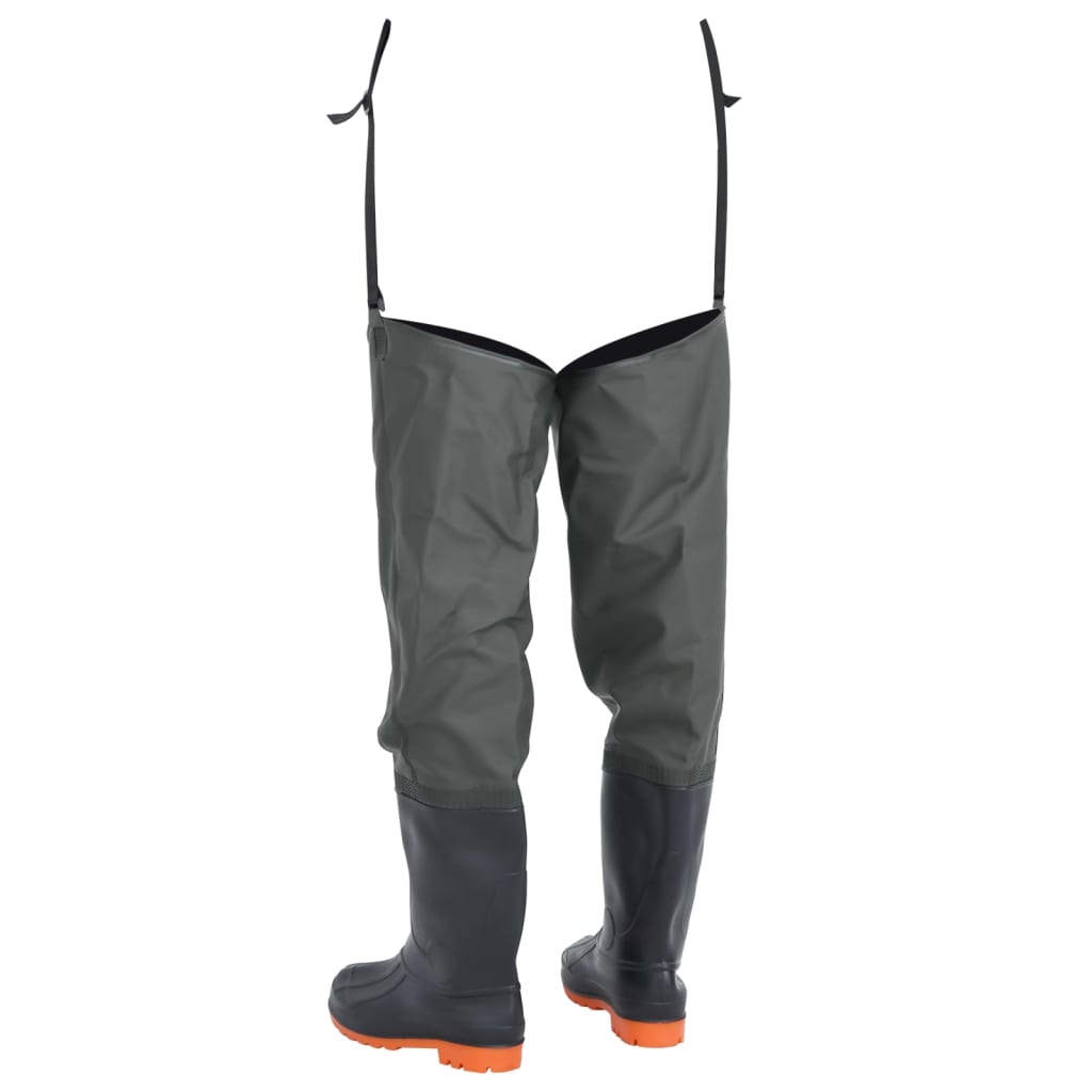 Cizme lungi pescaresti, verde inchis, marimea 39 - imagine 4